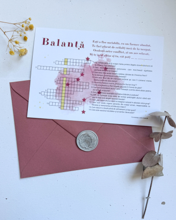 Papetărie - Felicitare tip rebus - Zodiac