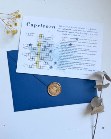 Papetărie - Felicitare tip rebus - Zodiac
