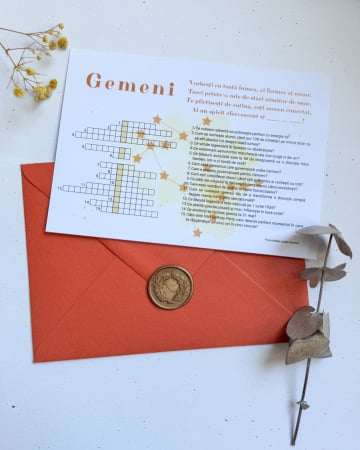Papetărie - Felicitare tip rebus - Zodiac
