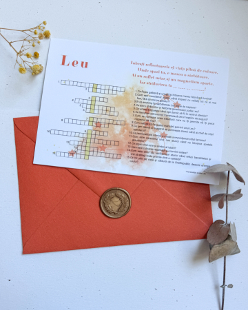 Papetărie - Felicitare tip rebus - Zodiac