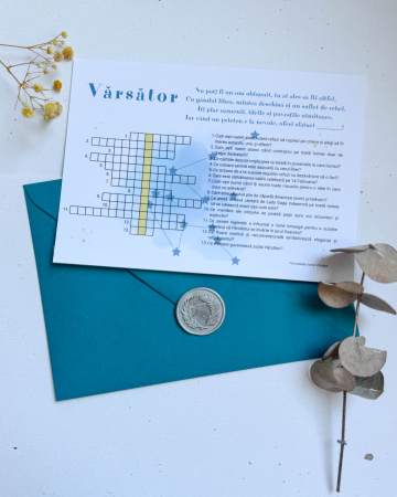Papetărie - Felicitare tip rebus - Zodiac