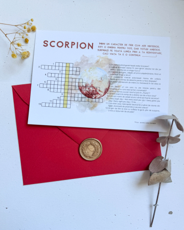 Papetărie - Felicitare tip rebus - Zodiac
