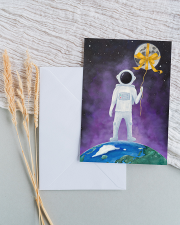 Printuri de artă - Print Artă 13x18 cm – Luna în Dar