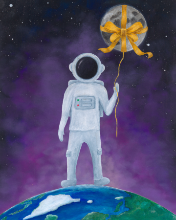 Print Artă 13x18 cm – Luna în Dar [1]