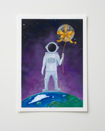 Printuri de artă - Print artă A4 cu Ramă – Magia din Globul de Cristal