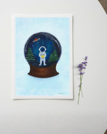 Printuri de artă - Print Artă 13x18 cm – Magia din Globul de Cristal