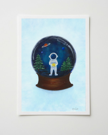 Printuri de artă - Print artă A4 cu Ramă – Magia din Globul de Cristal