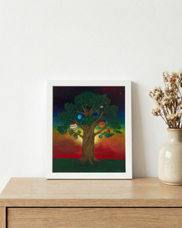 Printuri de artă - Reproducere de Artă după pictură originală – The Wise Cosmic Oak