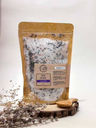 Produse speciale - Sare de baie relaxantă cu lavandă - 500 g, un ritual de relaxare profundă