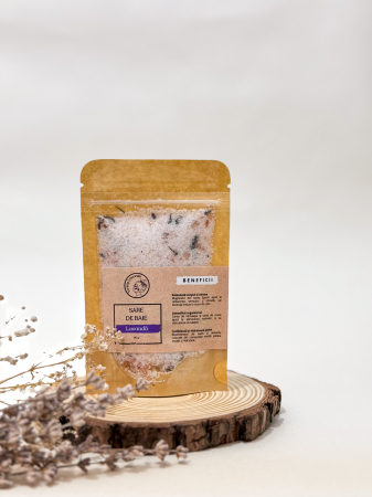 Produse speciale - Sare de baie relaxantă cu lavandă - 90 g, un ritual de relaxare profundă