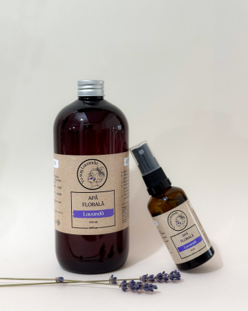 Apa florala de lavanda - set-apa-florala-lavanda-refill-500ml-pulverizator-50ml