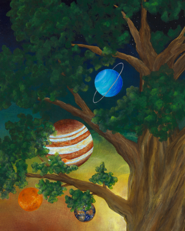 pictura-originala-panza-the-wise-cosmic-oak-70x80cm [2]