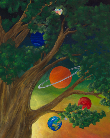 pictura-originala-panza-the-wise-cosmic-oak-70x80cm [3]