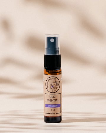 Ulei esential de lavanda - Ulei esențial de lavandă cu picurător, recipient sticlă, 10 ml