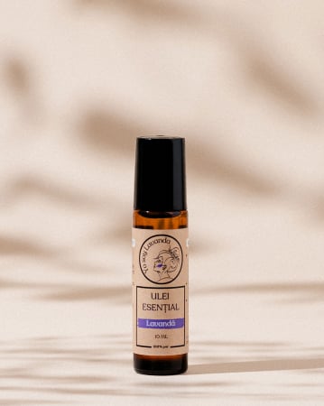 Ulei esential de lavanda - Ulei esențial de lavandă cu roll-on, recipient sticlă, 10 ml