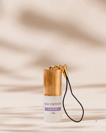 Ulei esential de lavanda - Ulei esențial de lavandă cu roll-on tip breloc, 3 ml