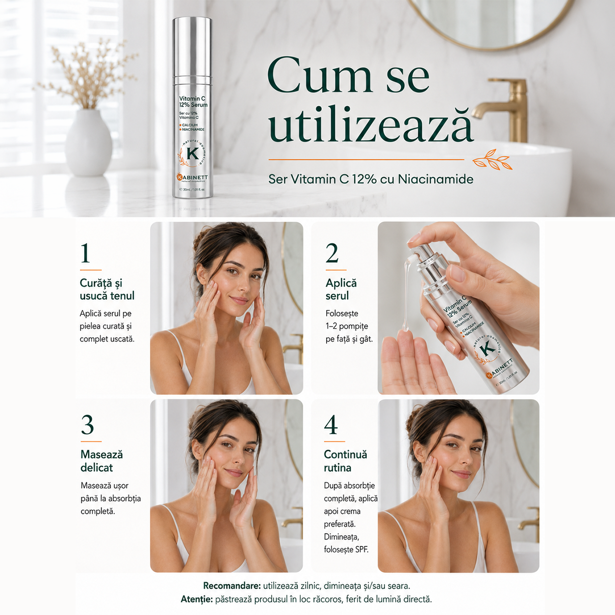 cum folosesti niacinamida