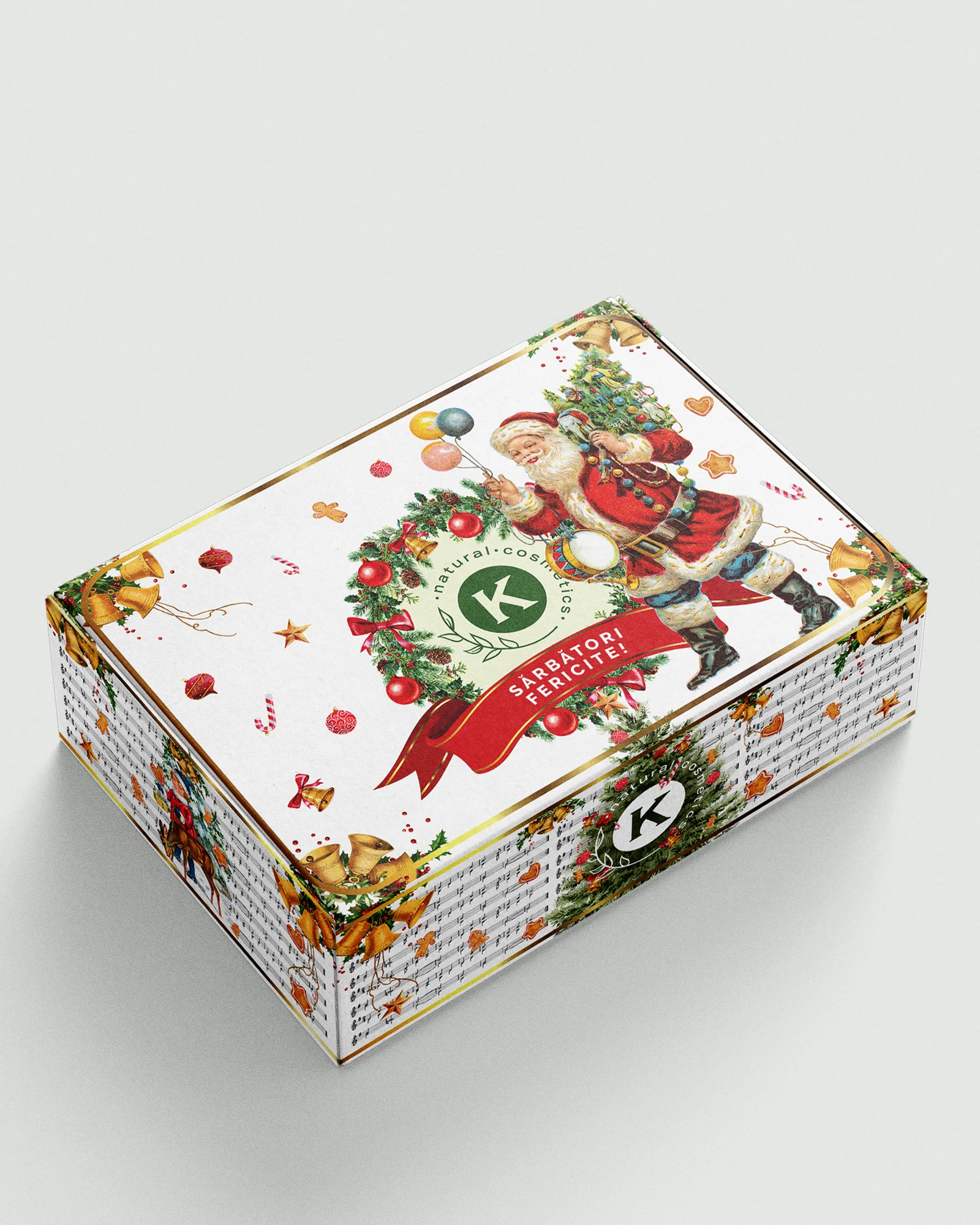 Cutie cadou - Ambalare în cutie cadou de Crăciun