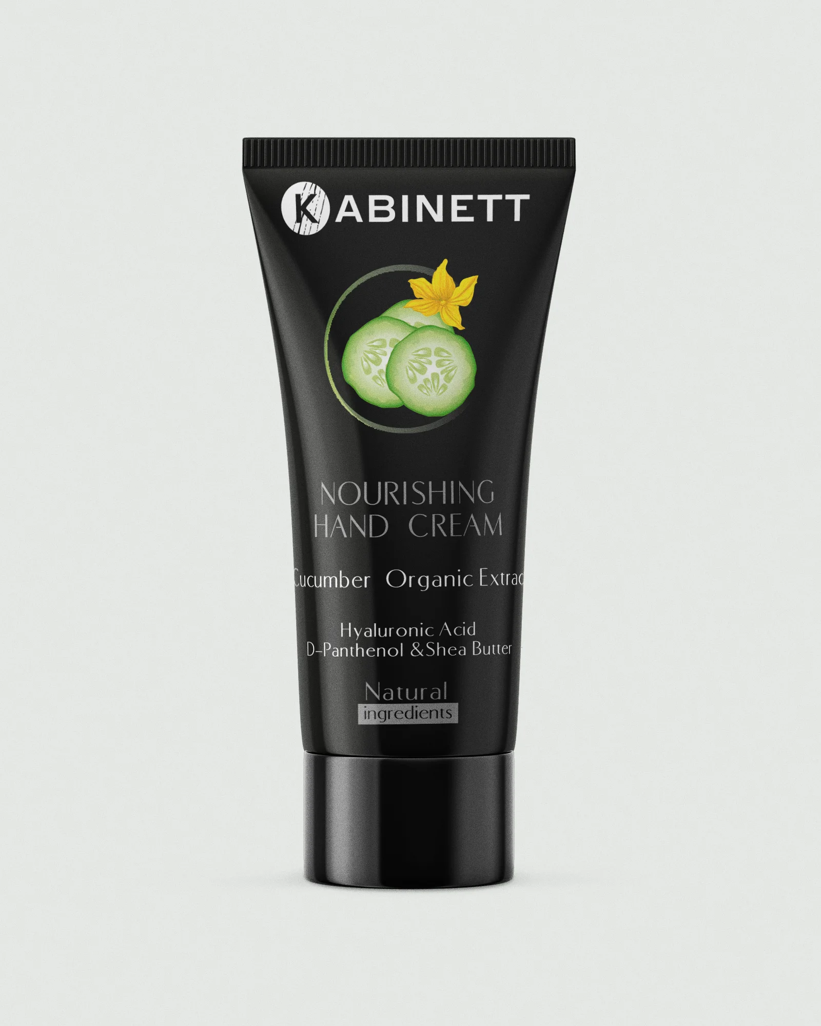 Cremă pentru mâini - Cremă de mâini ultrahidratantă cu extract organic de castravete, acid hialuronic, unt de shea și D-panthenol (provitamina B5)