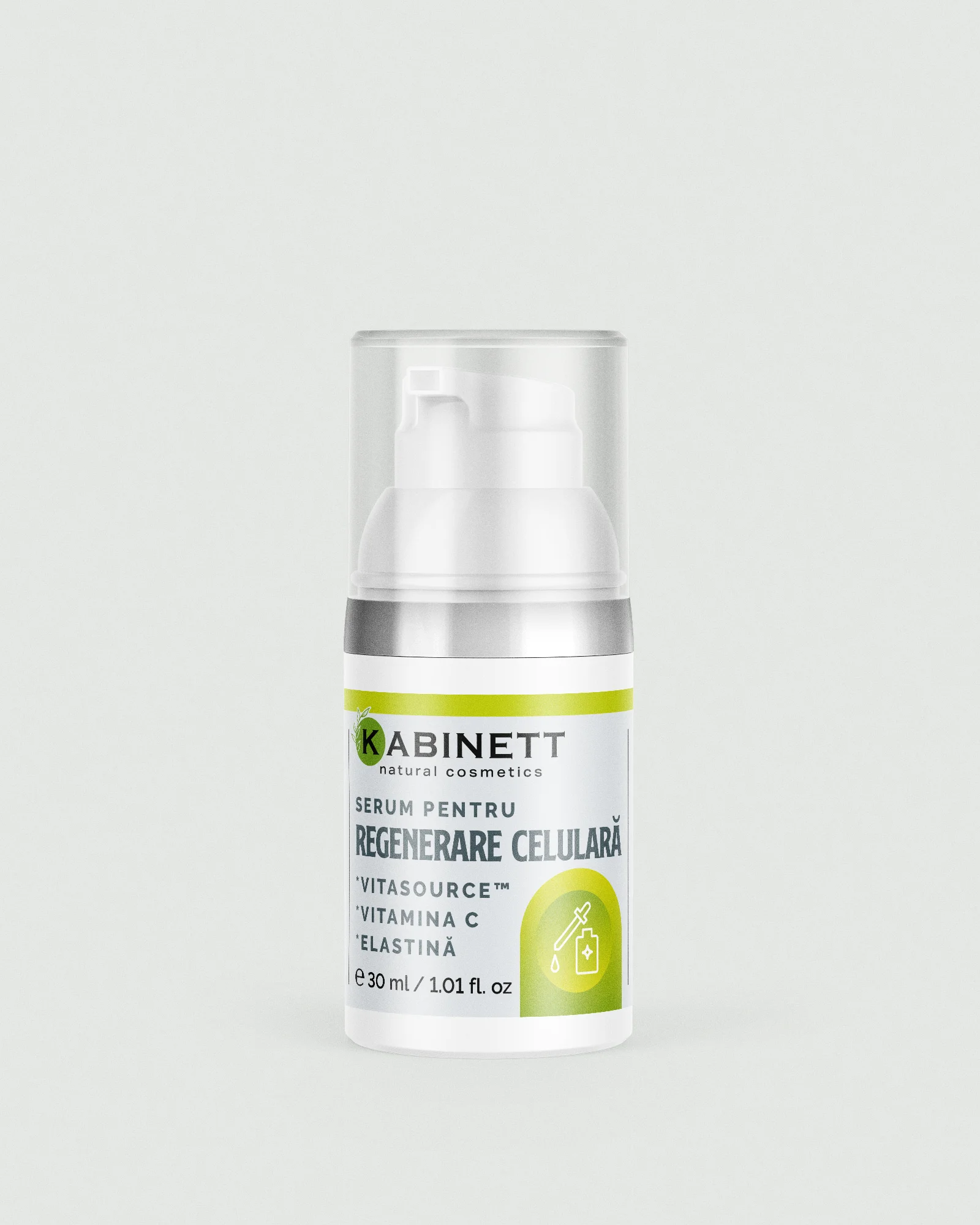 Ser pentru față - Ser pentru regenerare celulară cu peptide, Vitasource™, colagen și ginseng