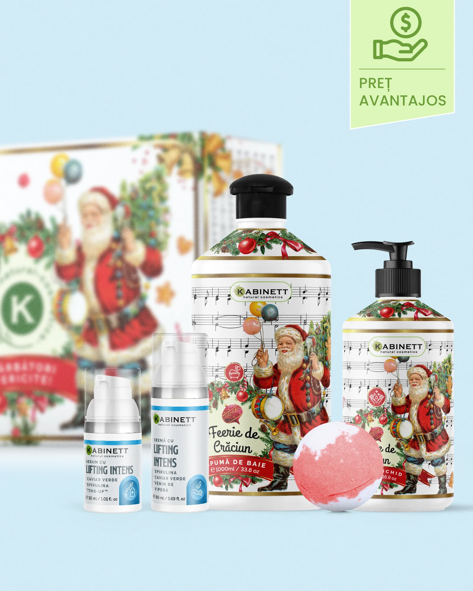 Seturi - Set cadou Feerie de Crăciun + Lifting intens