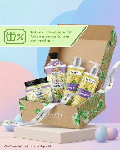 Seturi - Set lotiune de corp, gel de dus, spuma de baie si sare de baie Flori de Tei