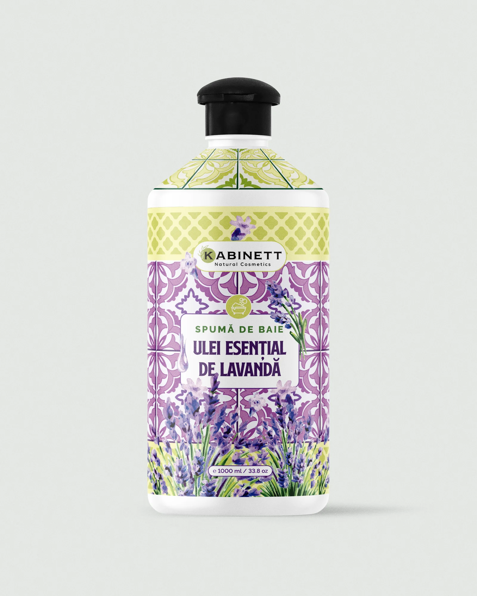 Spumă de baie - Spumă de baie cu ulei esențial  de lavandă