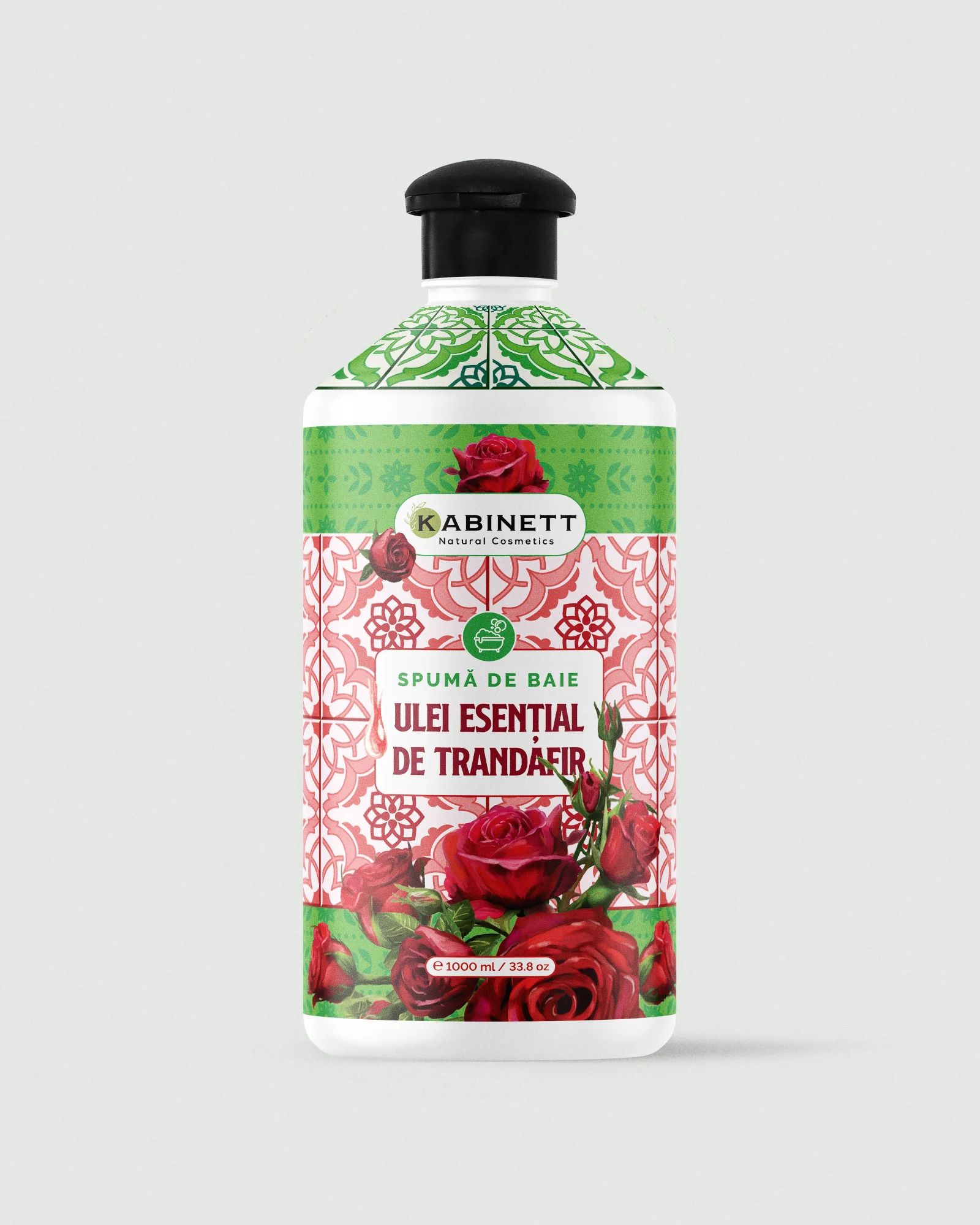 Spumă de baie - Spumă de baie cu ulei esențial  de trandafir