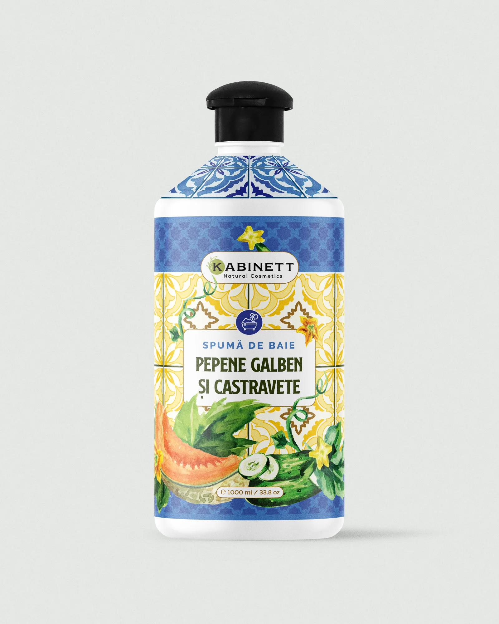 Spumă de baie - Spumă de baie pepene galben și castravete