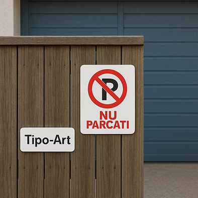 Autocolant avertizare NU PARCATI [3]