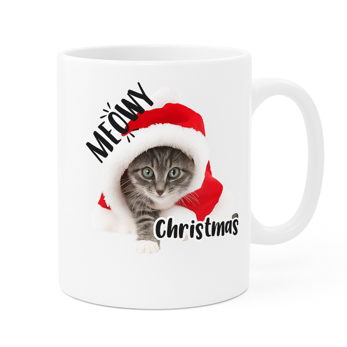Cană cadou Crăciun, Pisicuța Meowy [2]