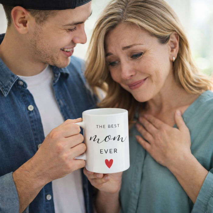 Cana cadou mama – THE BEST MOM EVER – cadou emotionant de la fiu, pentru mama speciala [2]
