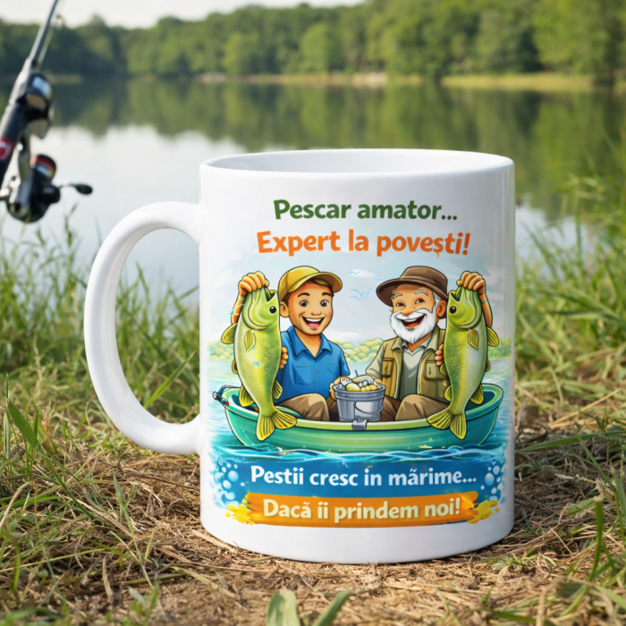 Cana cadou pescar – Pescar amator Expert la povesti – Cadou amuzant pentru pasionatii de pescuit [2]