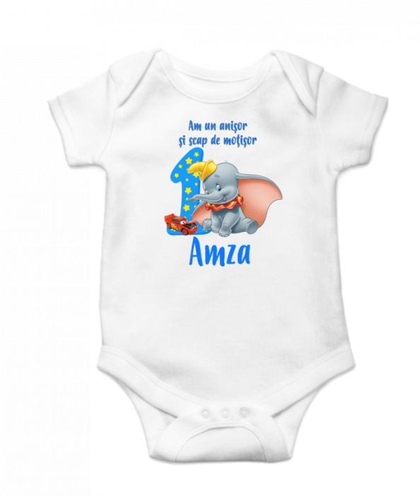 Set 2 tricouri si body pentru taierea motului, elefantul dumbo [4]