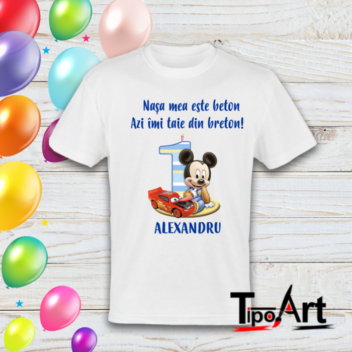 Set 4 tricouri personalizate si 1 body mickey mouse 5 [4]