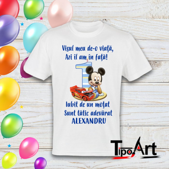 Set 4 tricouri personalizate si 1 body mickey mouse 5 [6]
