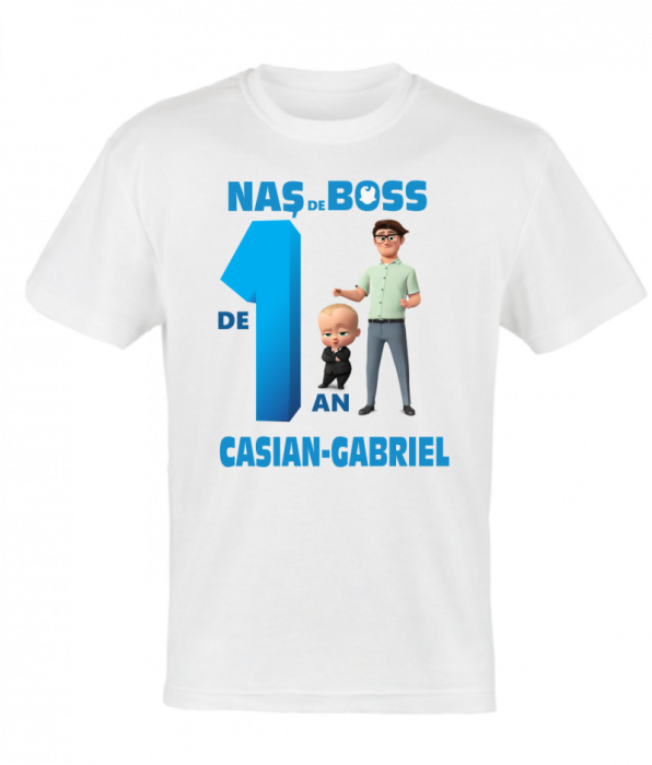 Set 4 tricouri si 1 body pentru taierea motului, tema boss [5]