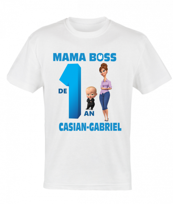 Set 4 tricouri si 1 body pentru taierea motului, tema boss [2]