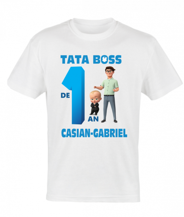 Set 4 tricouri si 1 body pentru taierea motului, tema boss [3]