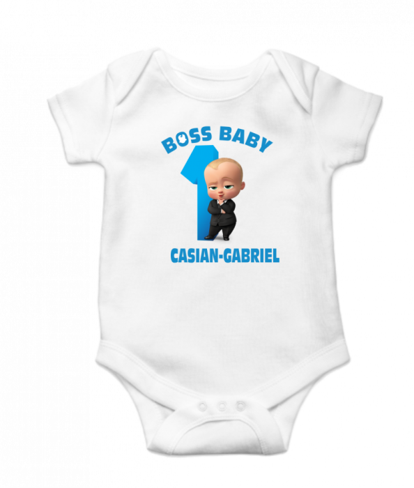 Set 4 tricouri si 1 body pentru taierea motului, tema boss [6]