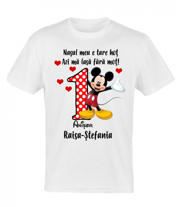 Set 4 tricouri si body pentru taierea motului, minnie cu mickey [4]
