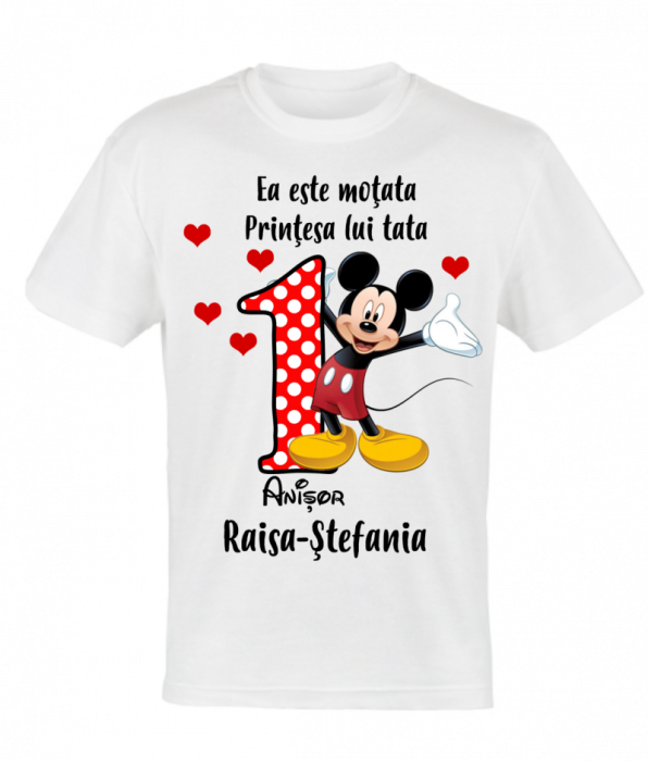 Set 4 tricouri si body pentru taierea motului, minnie cu mickey [3]