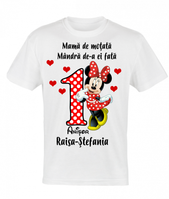 Set 4 tricouri si body pentru taierea motului, minnie cu mickey [2]