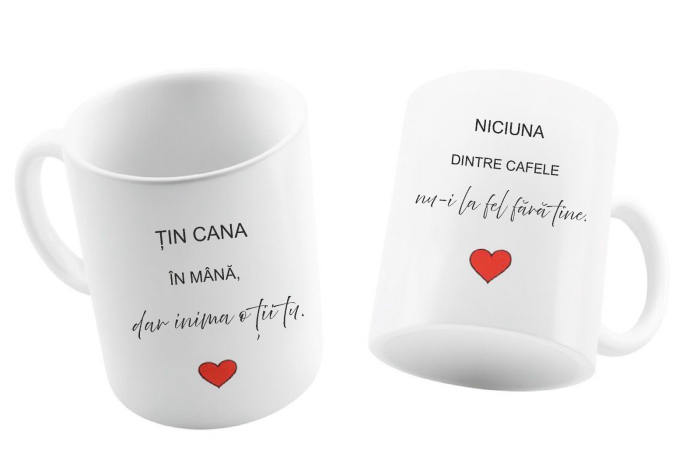 Set Căni Cuplu – „Țin cana în mână… dar inima o ții tu” – Cadou Romantic [3]