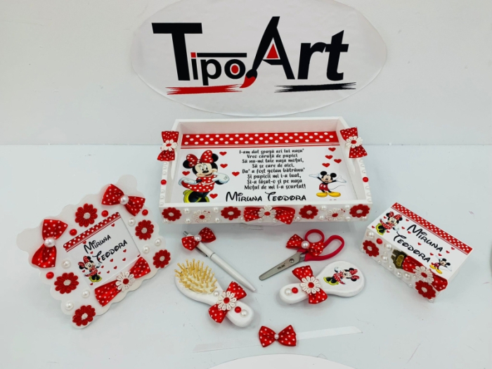 Set tavita mot minnie, floricele [1]
