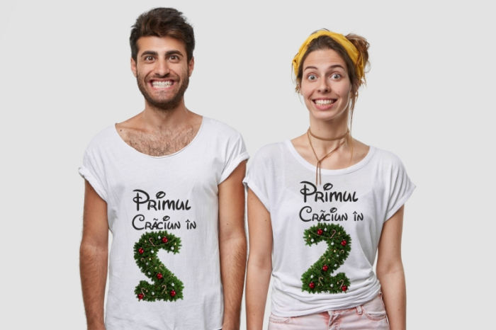 Set tricouri primul craciun in doi [1]