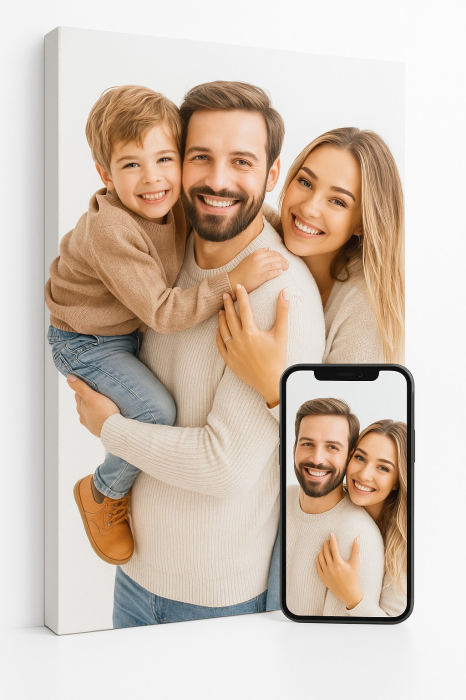 Tablou canvas personalizat cu fotografia ta, 40 cm x 60 cm [1]