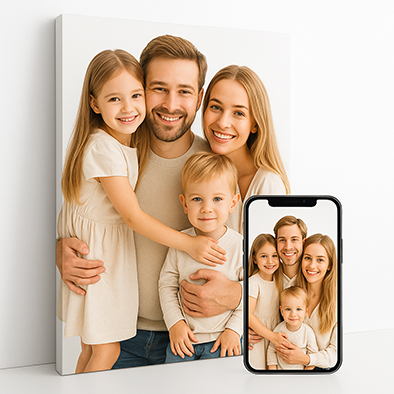 Tablou canvas personalizat cu fotografia ta, 70 cm x 70 cm [1]