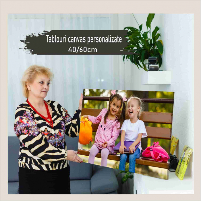 Tablou canvas personalizat cu fotografia ta, 40 cm x 60 cm [1]