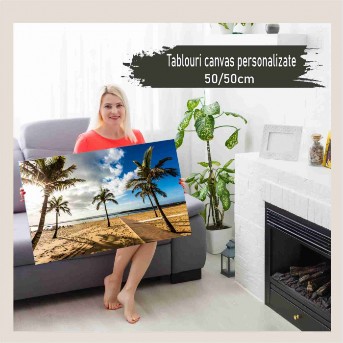 Tablou canvas personalizat cu fotografia ta, 50 cm x 50 cm - OEM [1]
